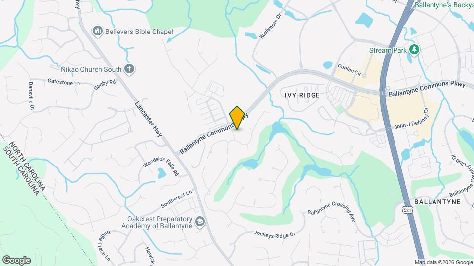 14419 Ballantyne Meadows Dr Map and Location Details