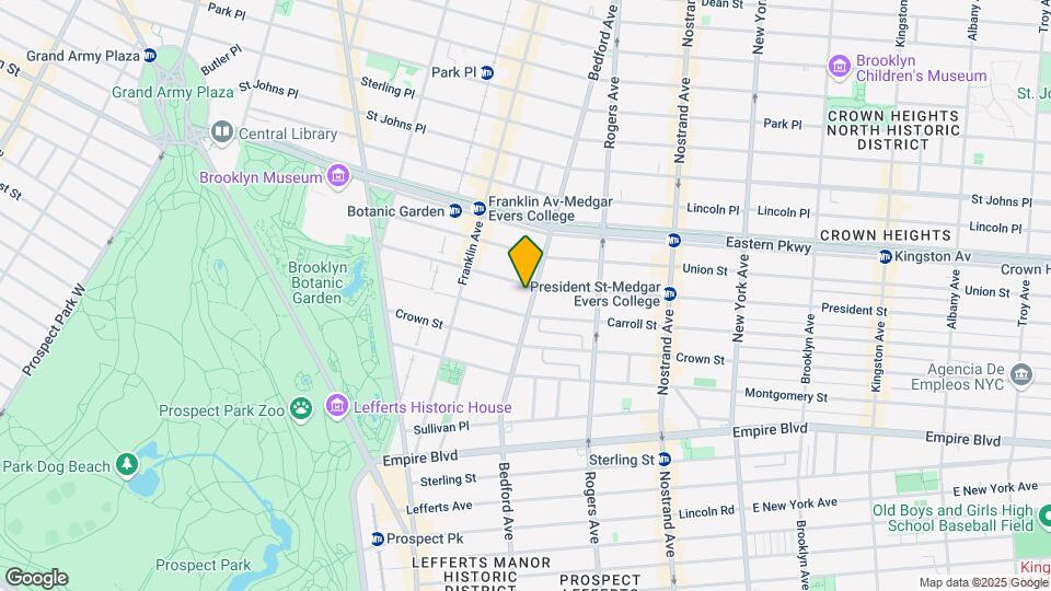 1600 Bedford Ave Mapa y Detalles de la Ubicación