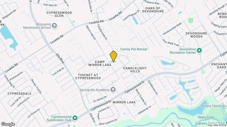 3418 Candlewisp Dr Map and Location Details