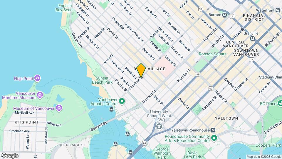 1318 Thurlow St Map and Location Details