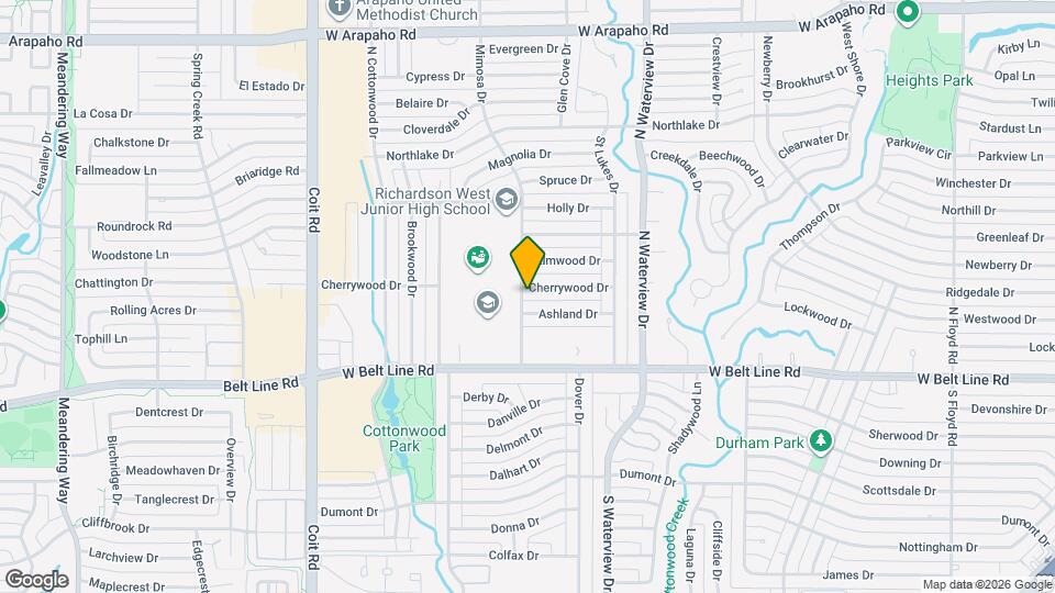 1227 Cherrywood Dr Map and Location Details