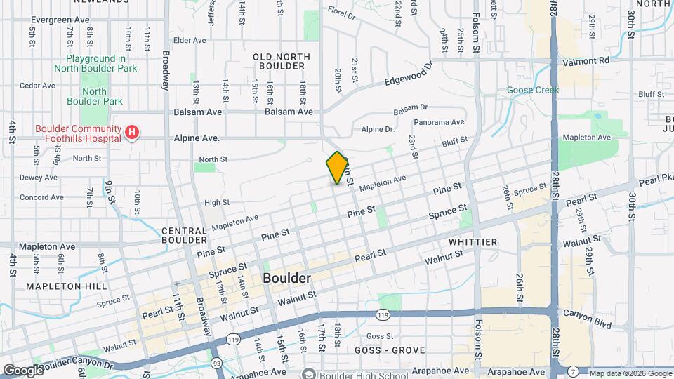 1905 Mapleton Ave Mapa y Detalles de la Ubicación