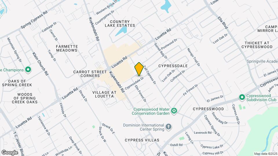 4718 Cypressdale Dr Map and Location Details