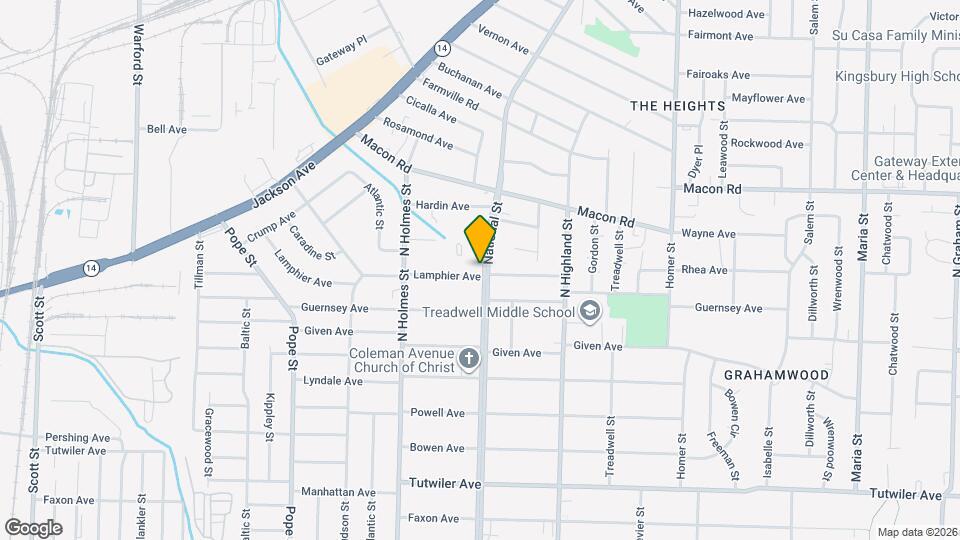 1007 National St Map and Location Details