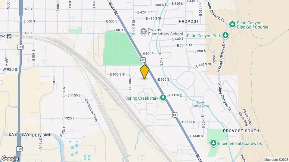 1022 S 1010 E Map and Location Details