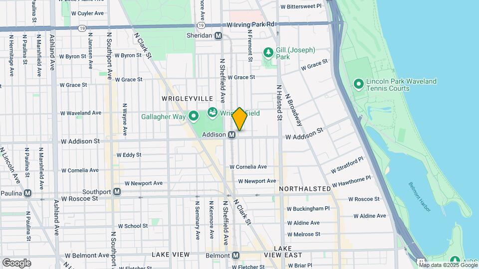 3607 N Wilton Ave-Unit -1-F Map and Location Details
