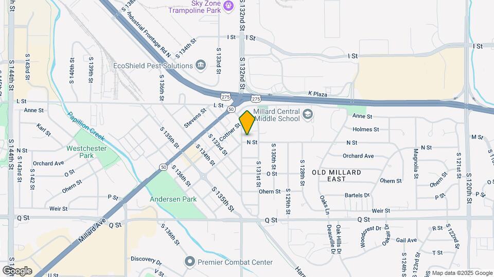 13122 N St Mapa y Detalles de la Ubicación