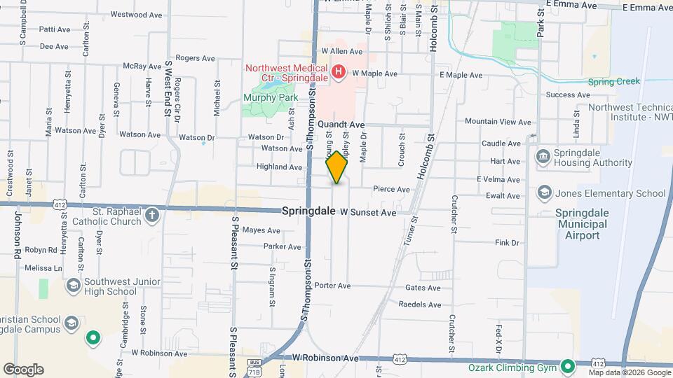 903 Young St Map and Location Details