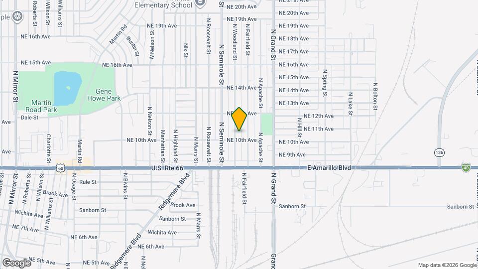 1002 N Woodland St Map and Location Details