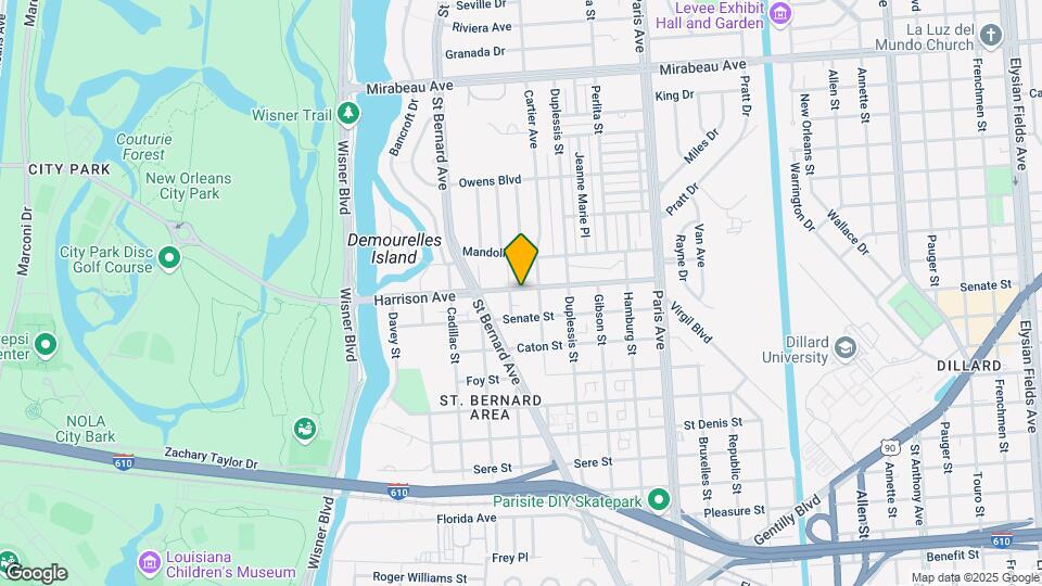 1344 Harrison Ave Map and Location Details