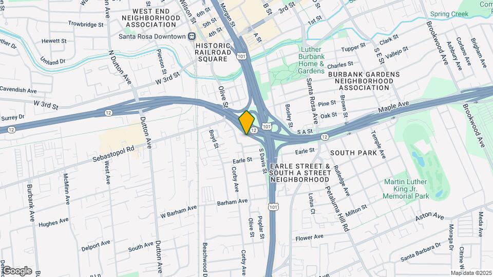 568 Olive St Mapa y Detalles de la Ubicación