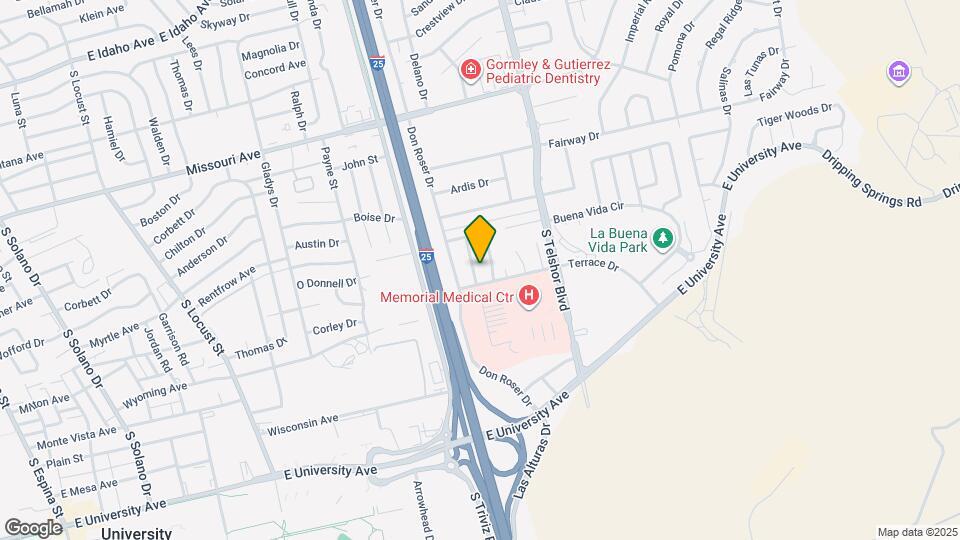 2325 La Senda Dr Map and Location Details