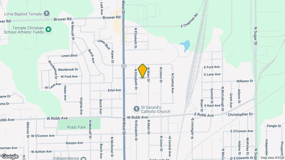 141 W Lane Ave Map and Location Details