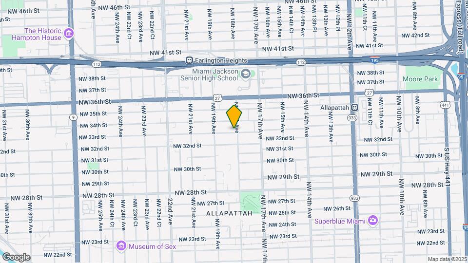 1809 NW 33rd St Map and Location Details