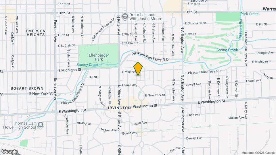 323 N Lesley Ave Map and Location Details