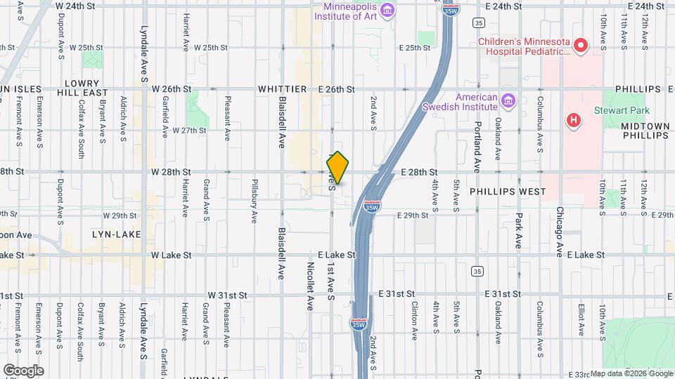 2821 1st Ave S Map and Location Details