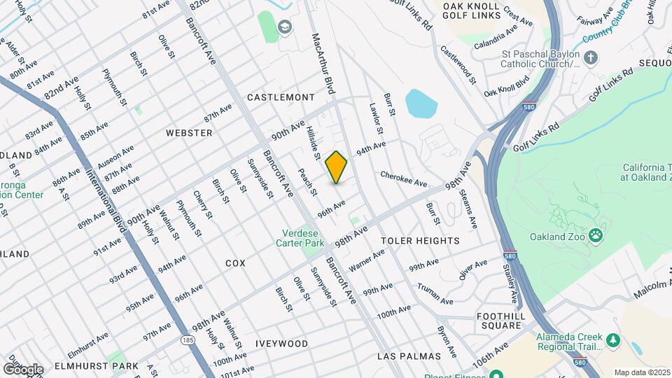 9512 Hillside St Mapa y Detalles de la Ubicación