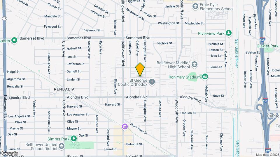 15541 Eucalyptus Ave Map and Location Details