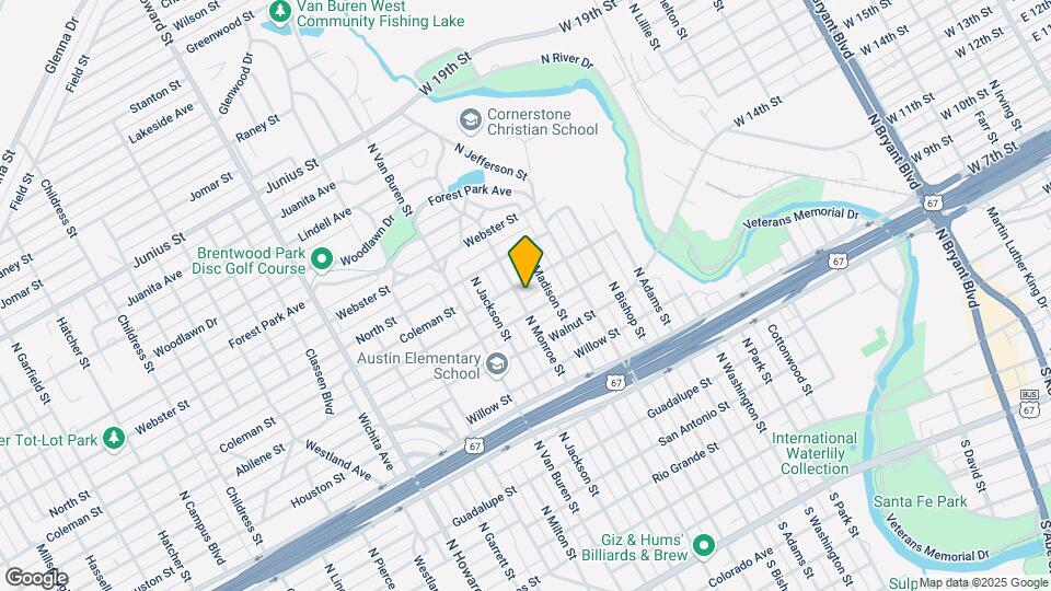 912 N Monroe St, Unit Unit A Map and Location Details
