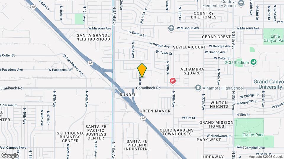 5024 N 41st Ave Map and Location Details