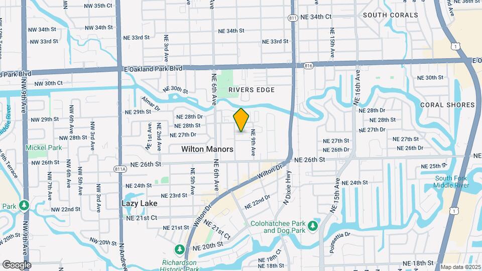 2710 NE 8th Ave Map and Location Details