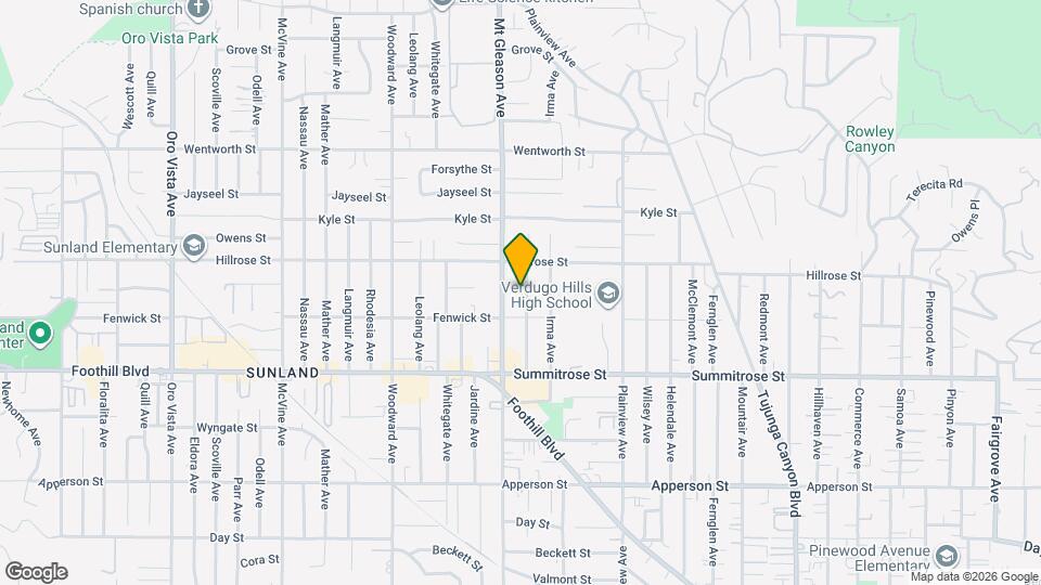 10631 Tinker Ave Map and Location Details