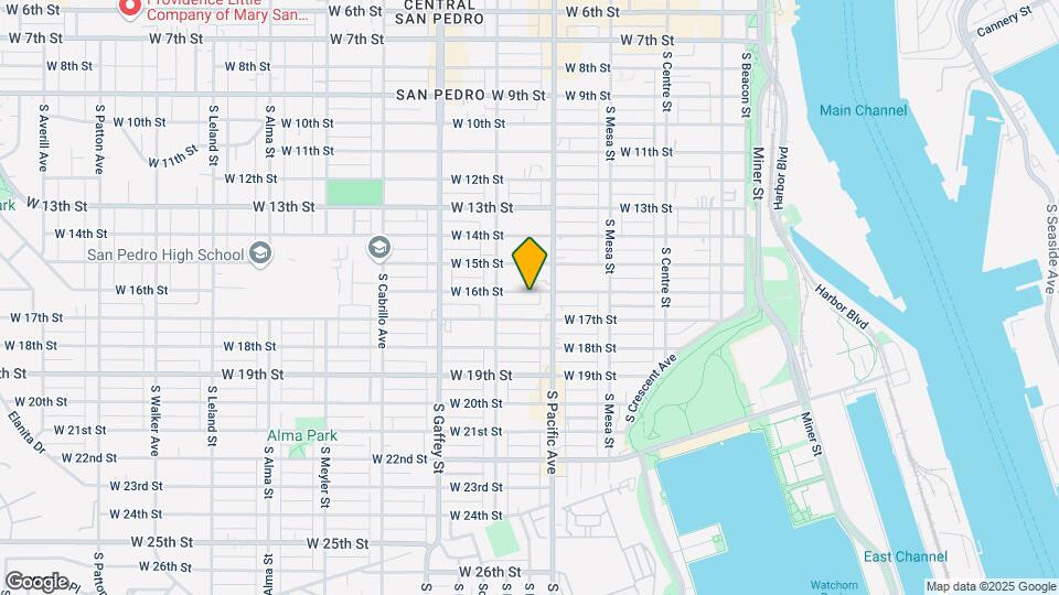 543 W 16th St Map and Location Details