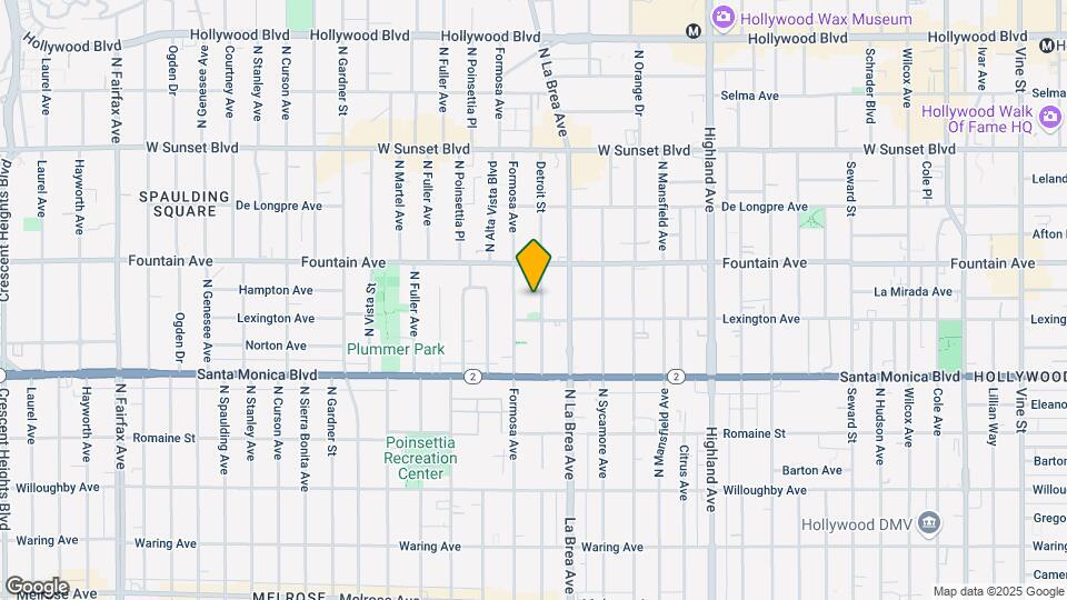 1221 N Detroit St Map and Location Details