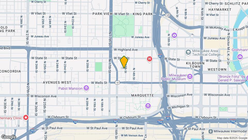 1504 W Kilbourn Ave Map and Location Details