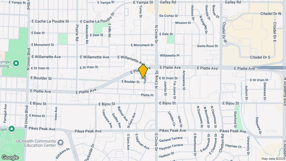 2622 E Boulder St Map and Location Details