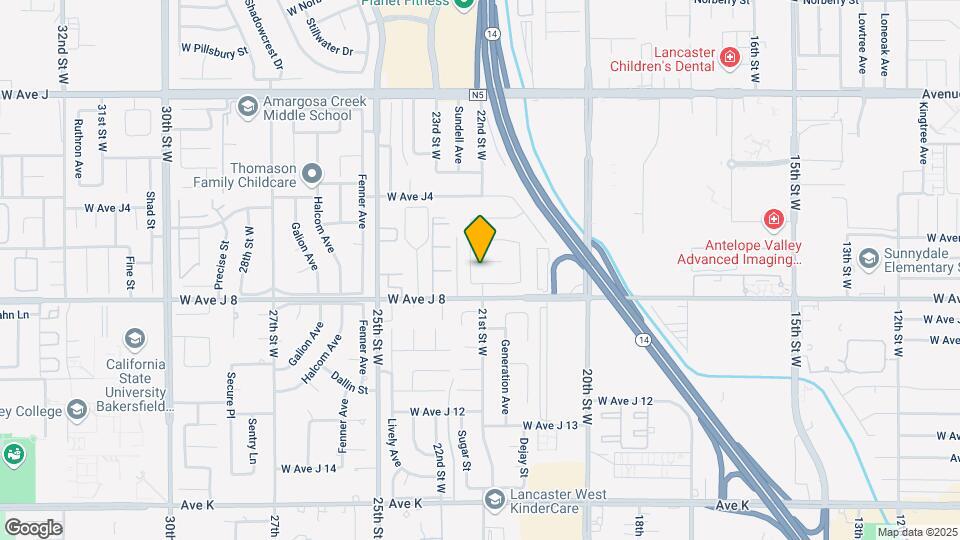 2072 W Avenue J6 Map and Location Details