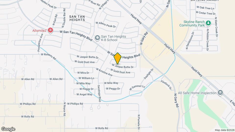 2656 W Jasper Butte Dr Mapa y Detalles de la Ubicación