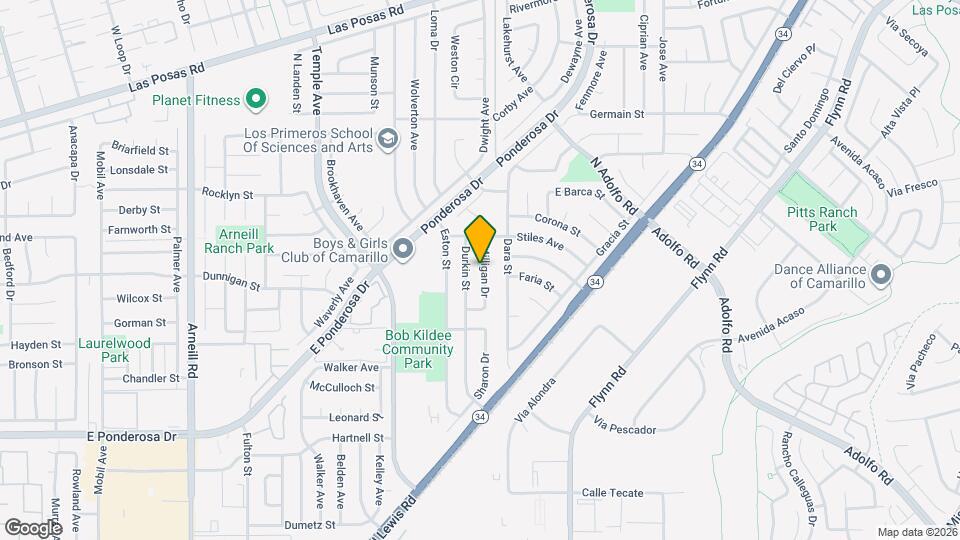 1187 Milligan Dr Map and Location Details