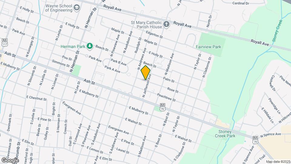 1512 Rose St Map and Location Details