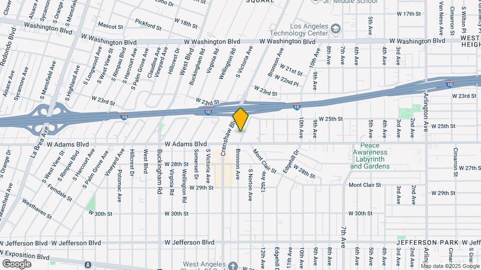 2553 S Bronson Ave Mapa y Detalles de la Ubicación