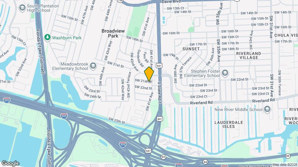 4108 SW 21st St Map and Location Details