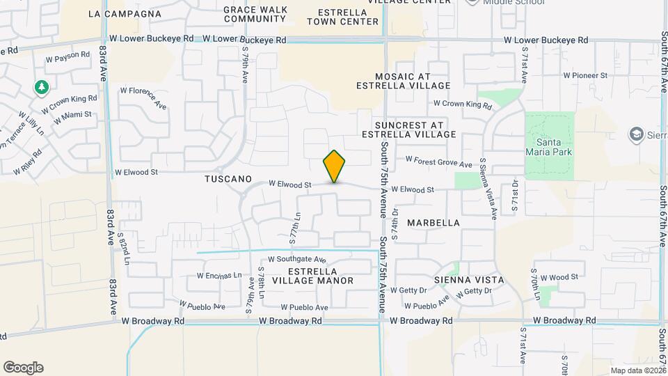 7616 W Raymond St Map and Location Details