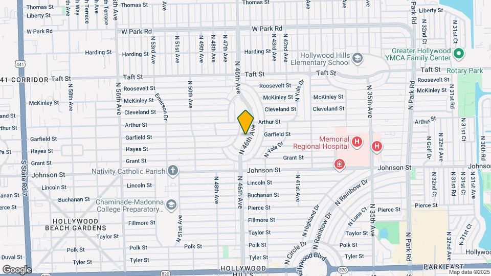 1124 N 46th Ave Map and Location Details