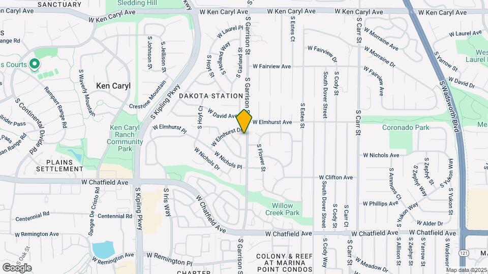 7950 S Garrison Ct Map and Location Details