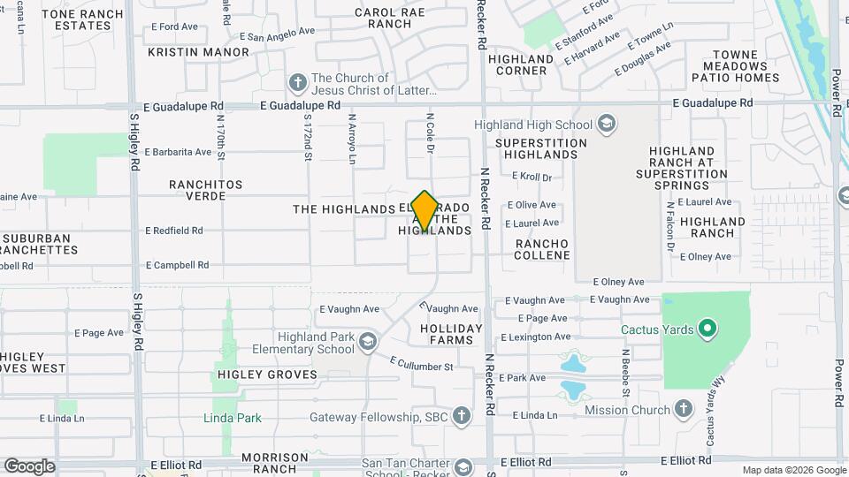 3861 E Redfield Ct Map and Location Details