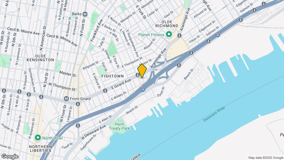 1116 E Hewson St Map and Location Details