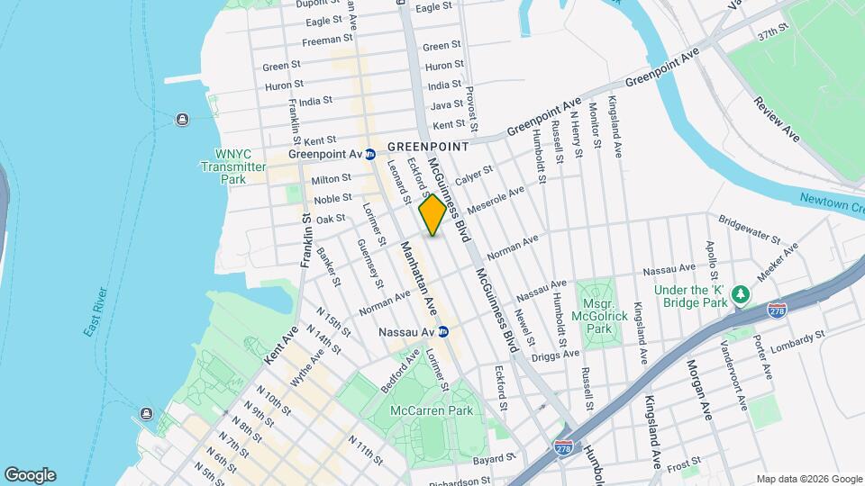 652 Leonard St, Unit Apartment 2 Map and Location Details