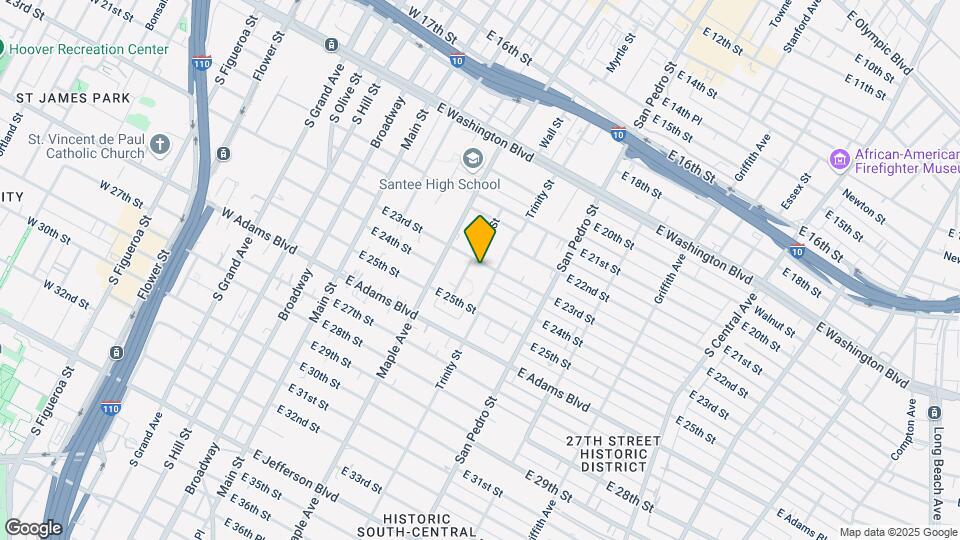 510 E 23rd St Map and Location Details