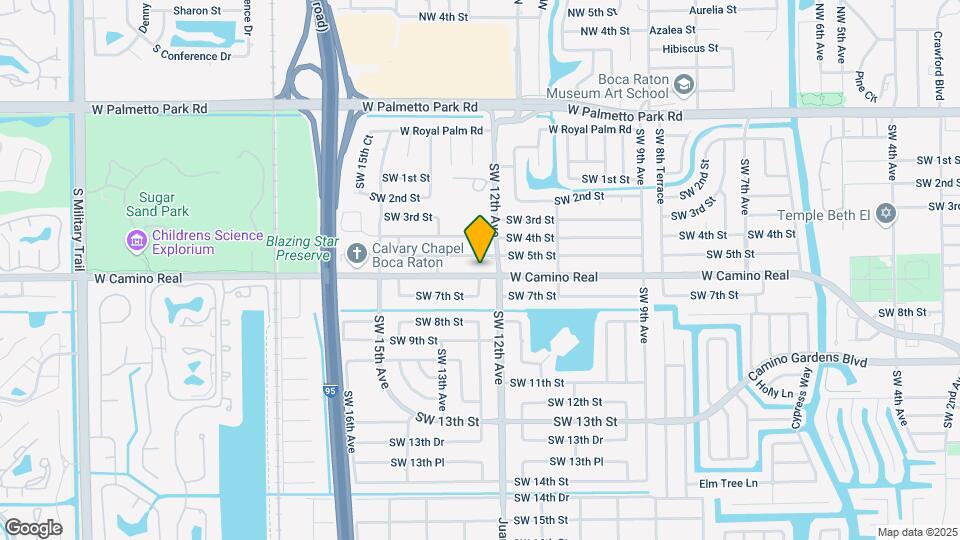 1221 W Camino Real Map and Location Details