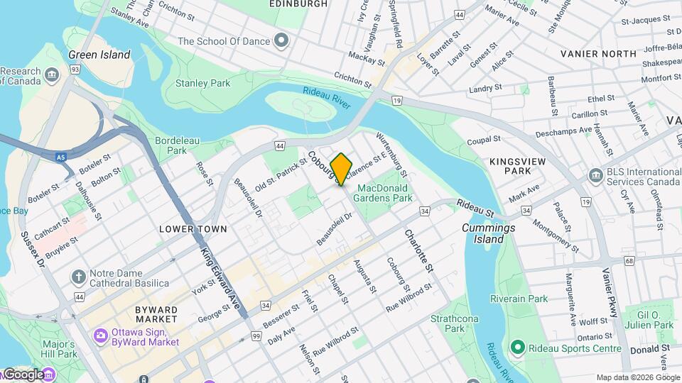 64 Cobourg St Map and Location Details