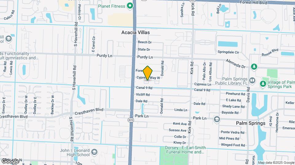 1401 Cypress Way W Map and Location Details