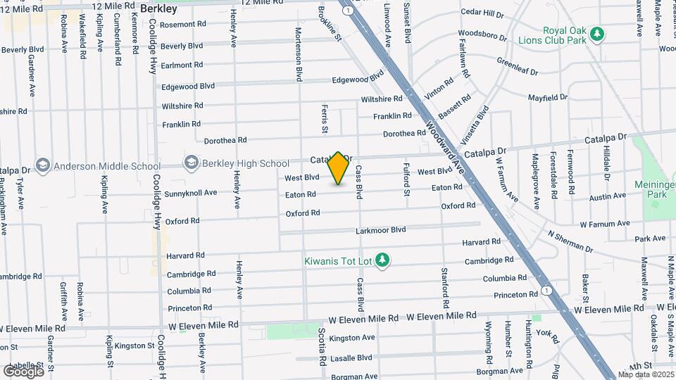 1610 Eaton Rd Map and Location Details