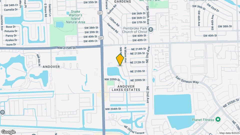 21100 NW Miami Ct Map and Location Details
