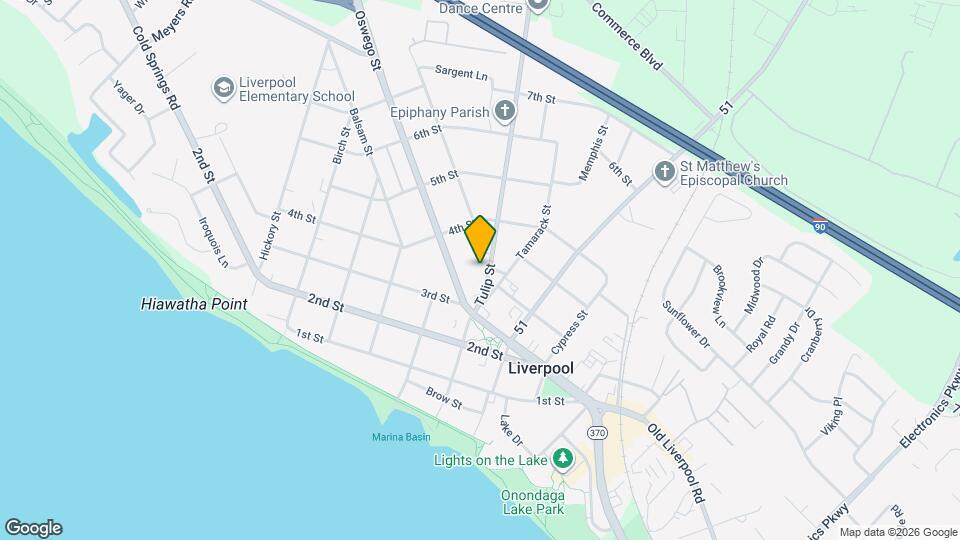 607 Tulip St Map and Location Details