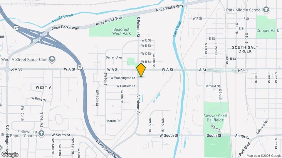 1500 S Folsom St Map and Location Details